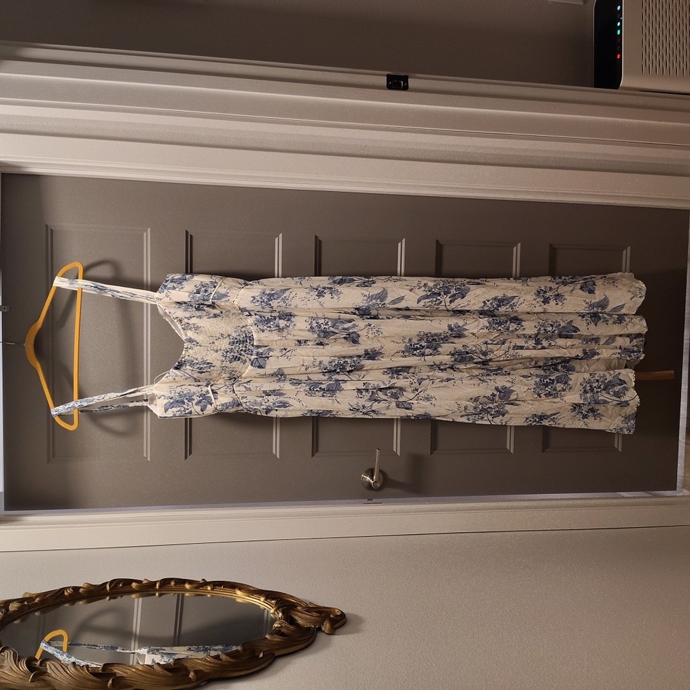 Reformation Blue Floral Maxi Dress - Picture 8 of 14